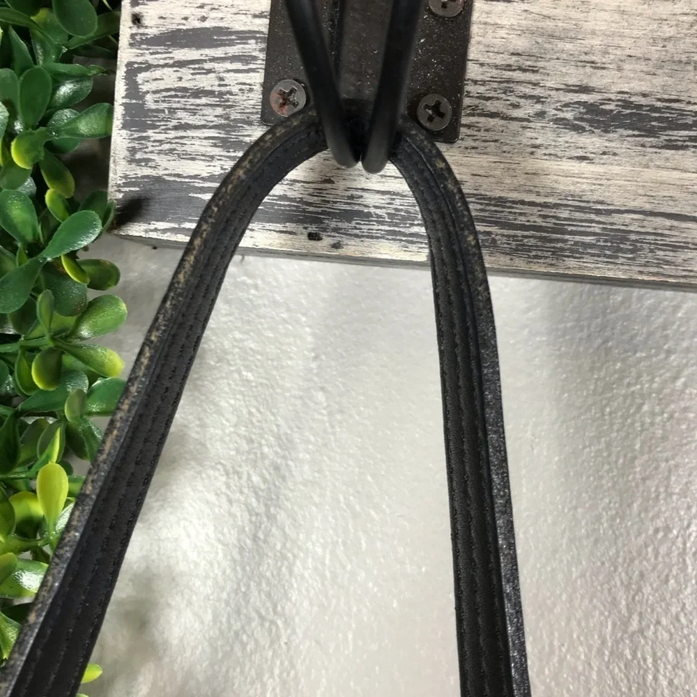 Vintage Coach Black Leather Bag - Picture 8 of 11